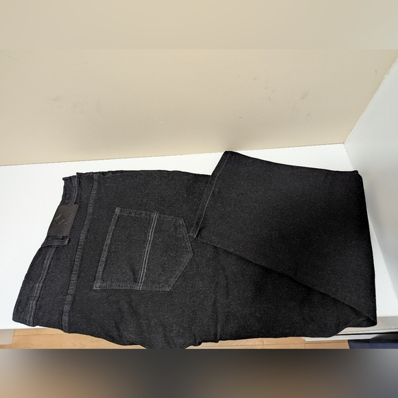 Point Zero GOLD Jeans W 56L 30 New with partial tags Black Denim - Picture 10 of 14